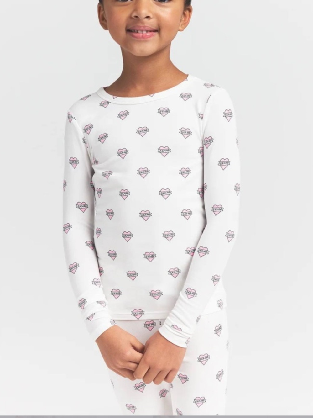 Skims Kids Sleep Set Marble Heart Banner - Picture 3 of 7